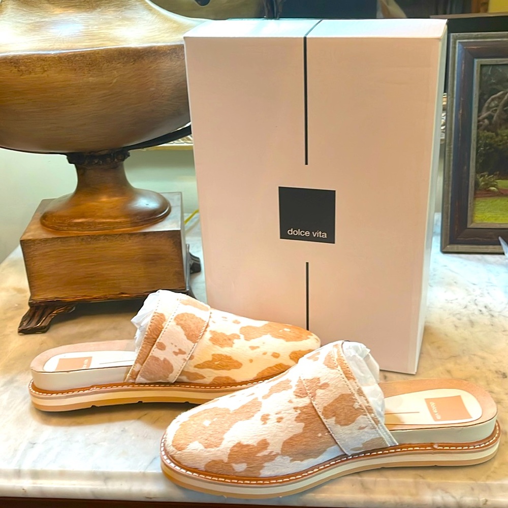 NWT Dolce Vita Tan Taurus Calf hair size 7.5